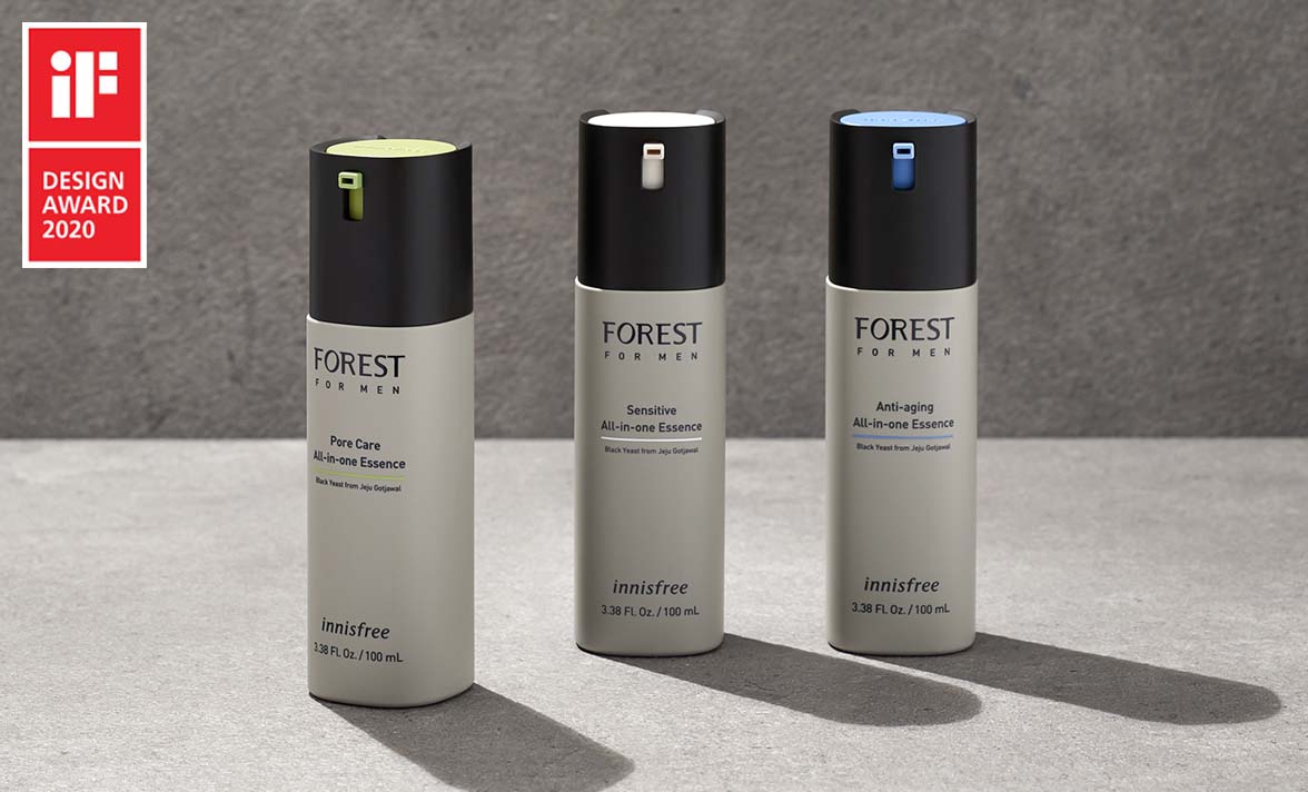 Innisfree - Forest for Men All-in-One Essence 4 Types 100mL - 4 Types of All-in-One Essence that contains black yeast, a skin barrier ingredient found in the forest, and cares for men's skin concerns to create healthy and confident skin