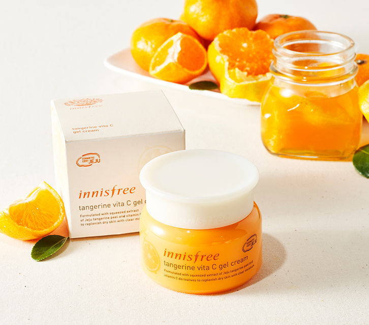 Káº¿t quáº£ hÃ¬nh áº£nh cho Innisfree Tangerine Vita C Gel Cream