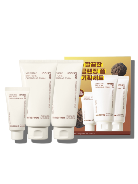 화산송이 바하 모공 클렌징폼 기획세트(150g+150g+30g)